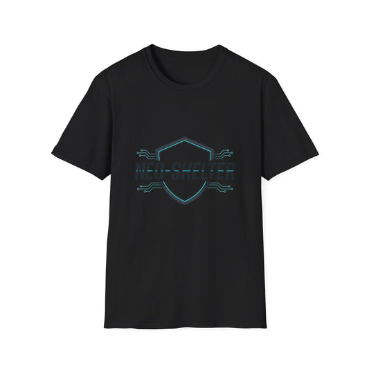 T-Shirt "Cyber-Shield" Blanc