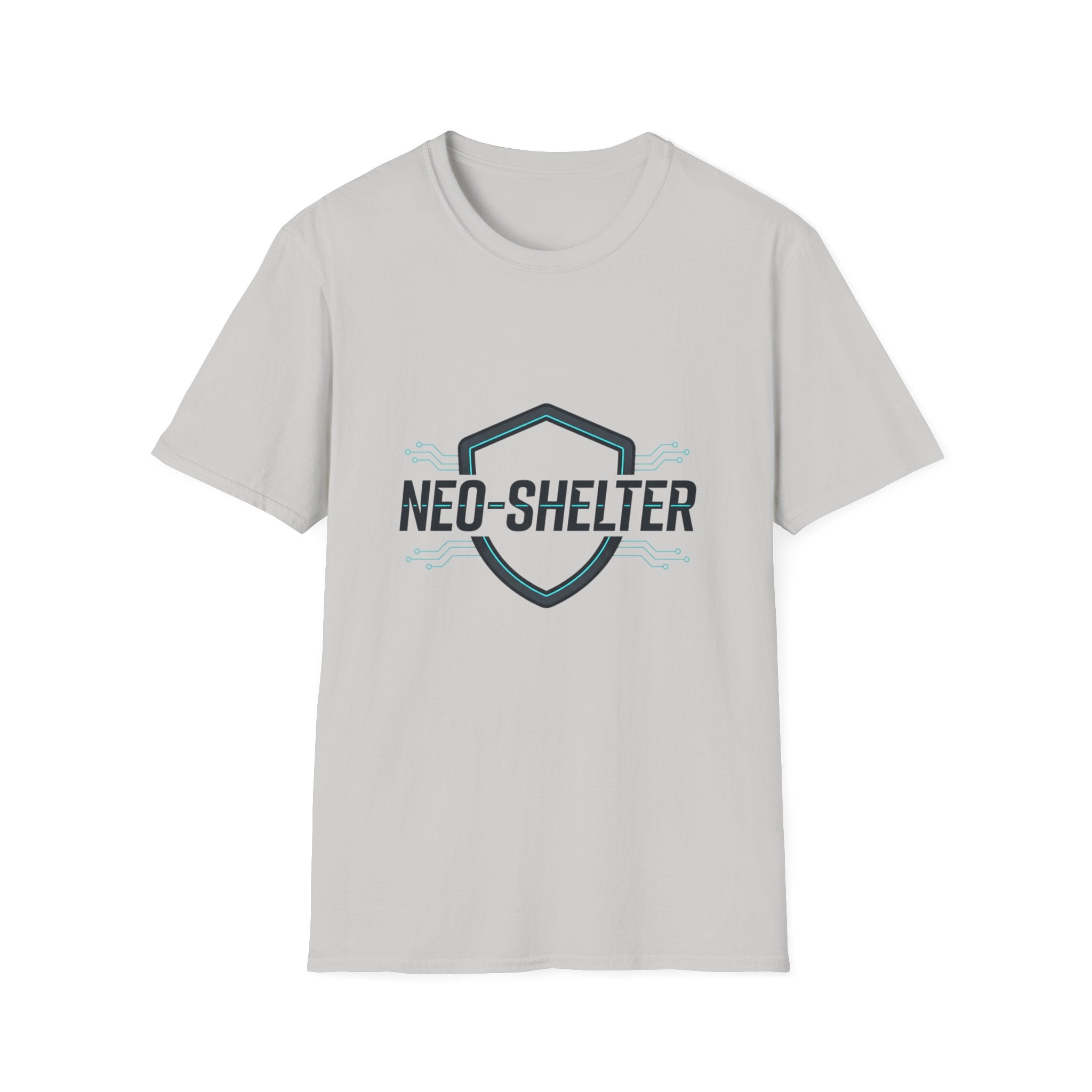 T-Shirt "Cyber-Shield" Blanc