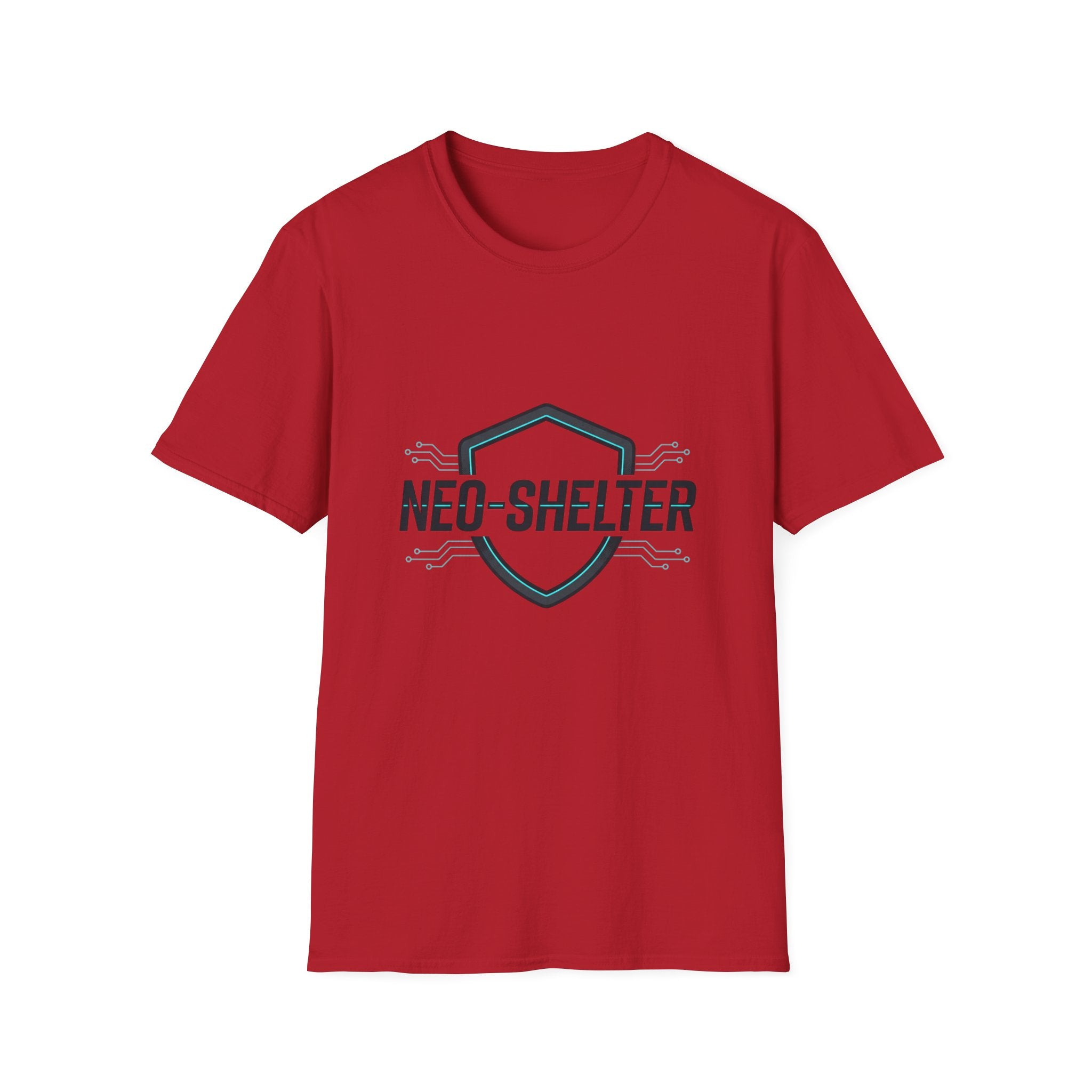 T-Shirt "Cyber-Shield" Blanc