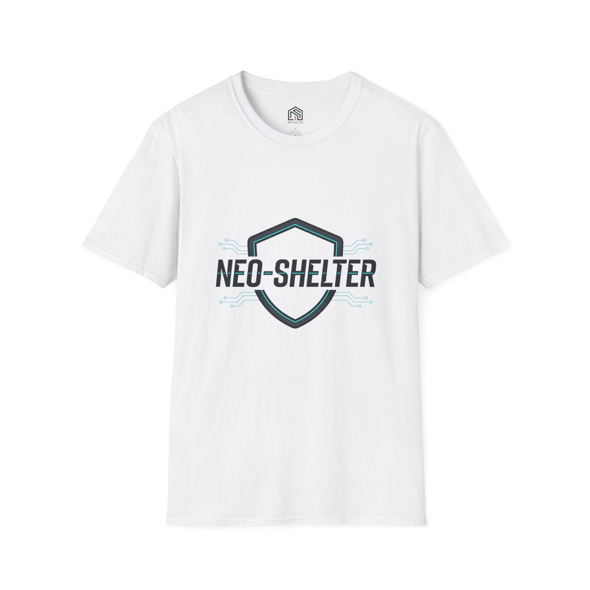 T-Shirt "Cyber-Shield" Blanc