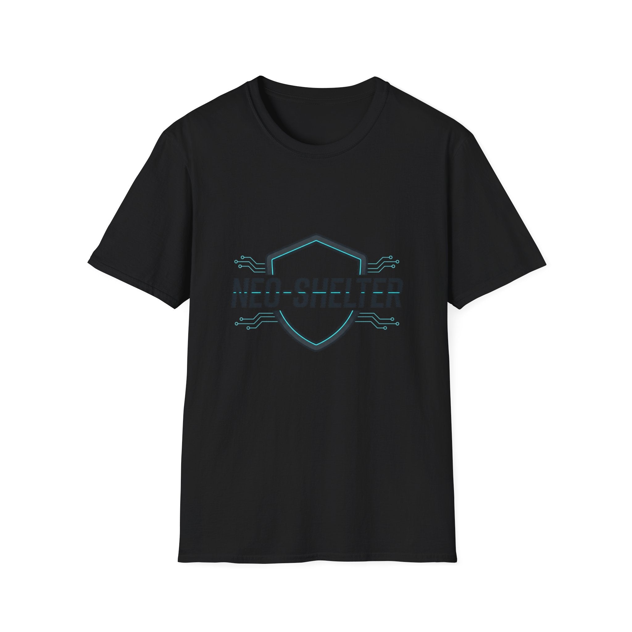 T-Shirt "Cyber-Shield" Blanc