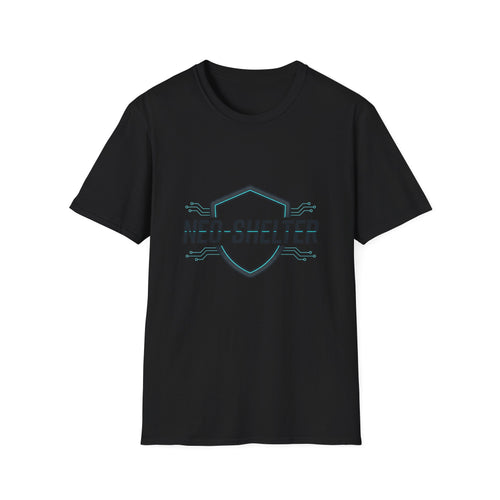 T-Shirt "Cyber-Shield" Blanc