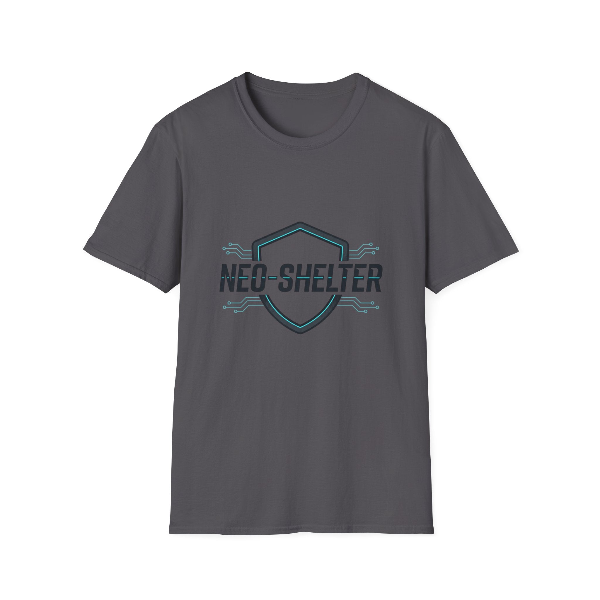T-Shirt "Cyber-Shield" Blanc