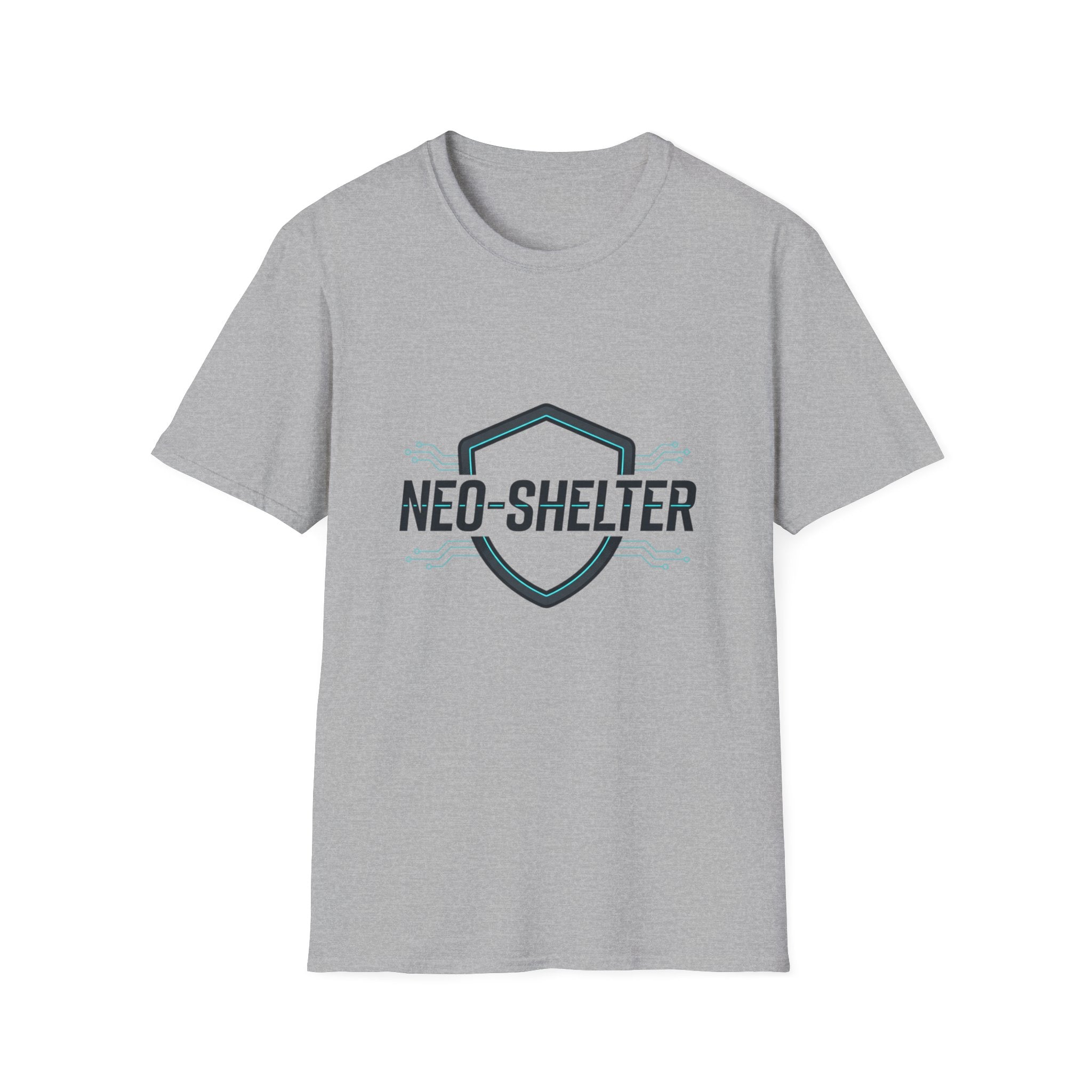 T-Shirt "Cyber-Shield" Blanc