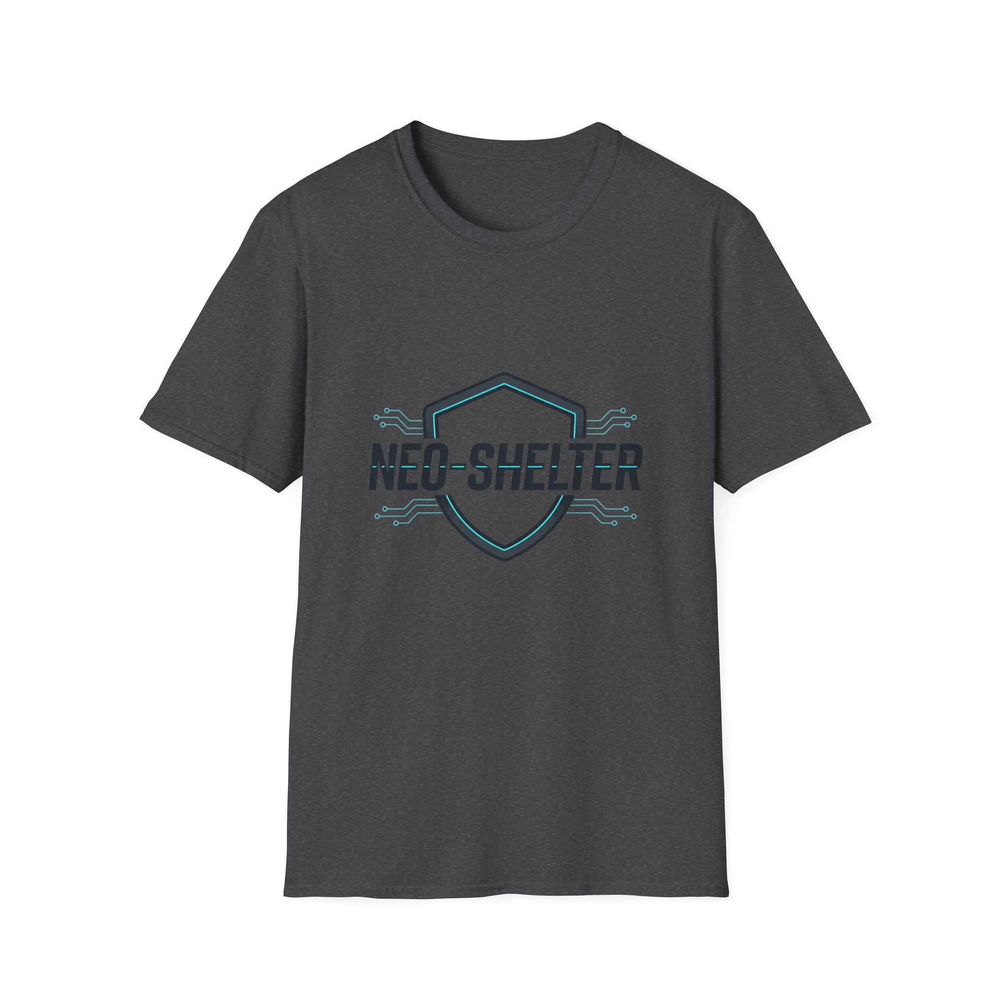 T-Shirt "Cyber-Shield" Blanc