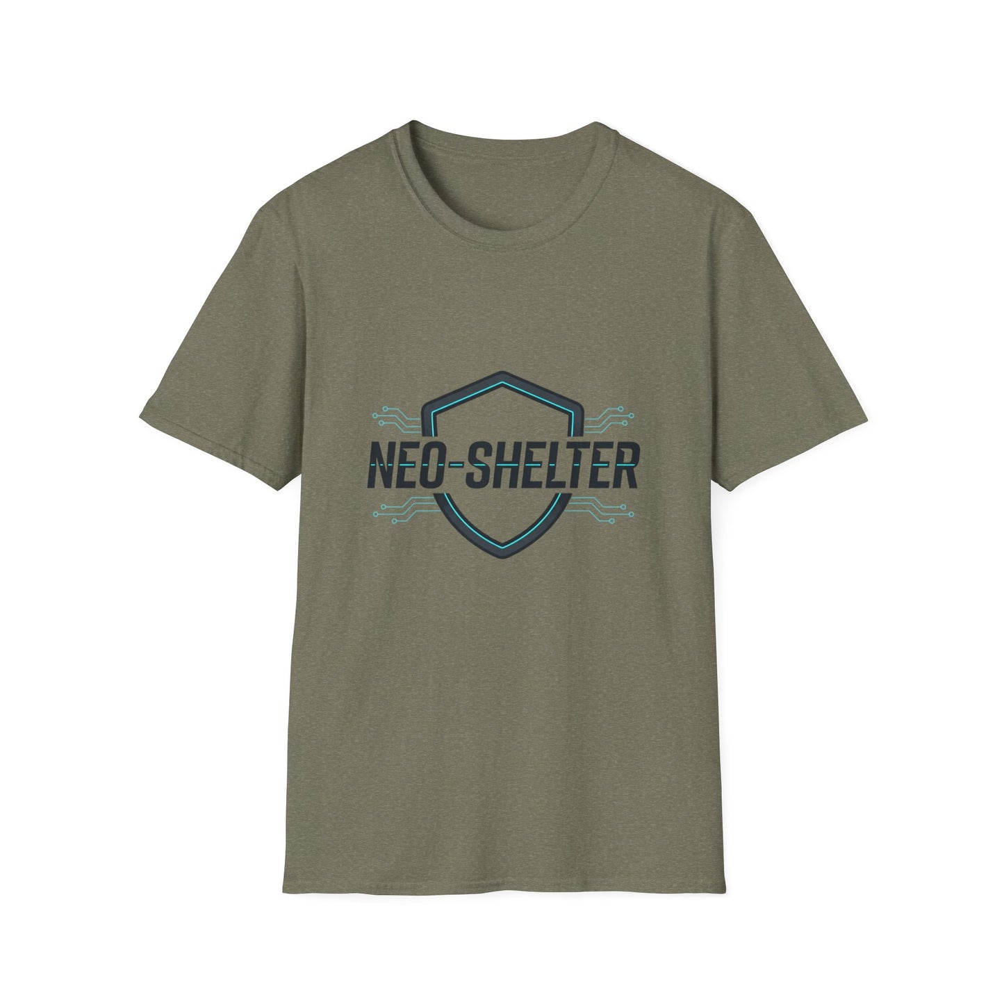 T-Shirt "Cyber-Shield" Blanc
