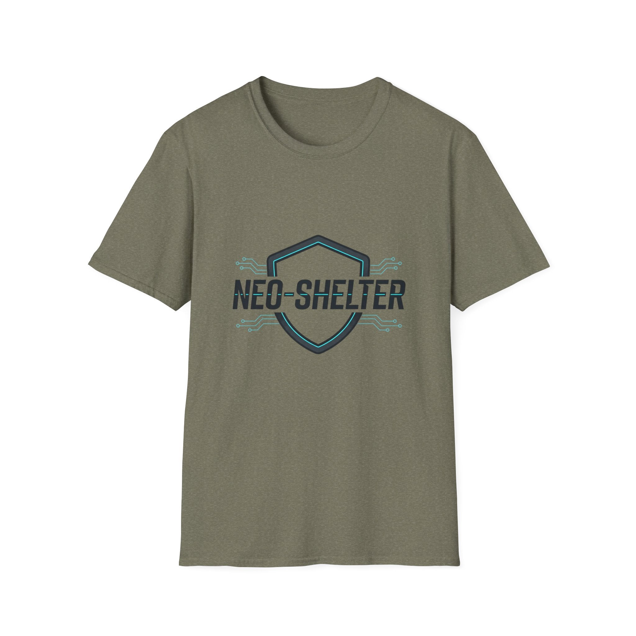 T-Shirt "Cyber-Shield" Blanc
